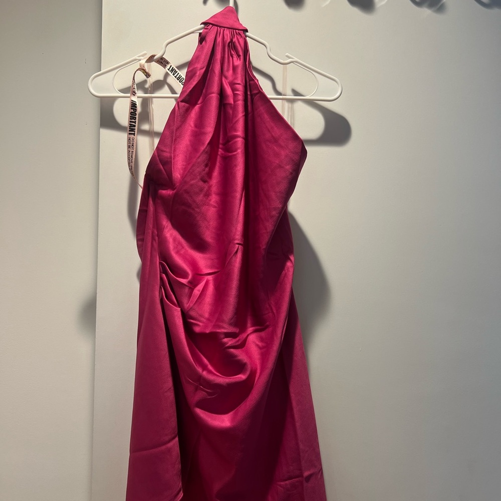 House of CB Pink Aida Hot Pink Mini Dress - Picture 3 of 4
